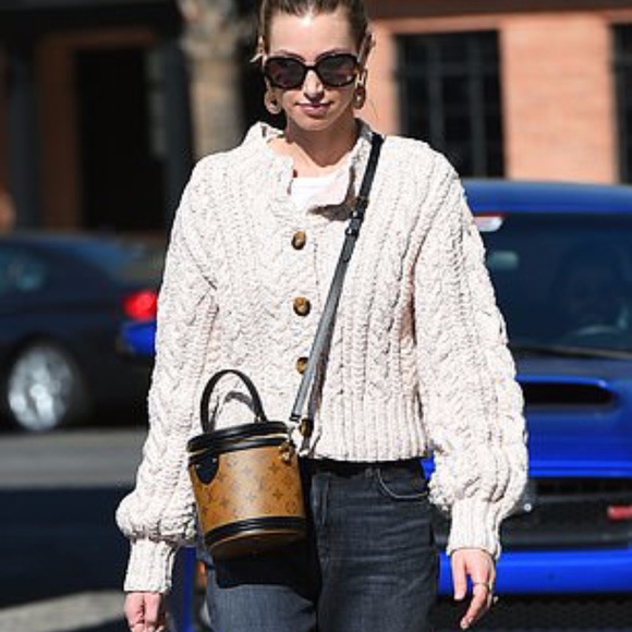 Reformation Annie Cable Knit Cardigan 